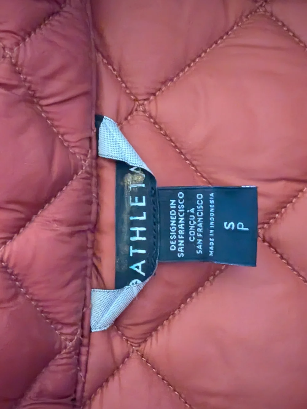 Athleta Whisper Featherless Vest - Rust Orange - Picture 2 of 3